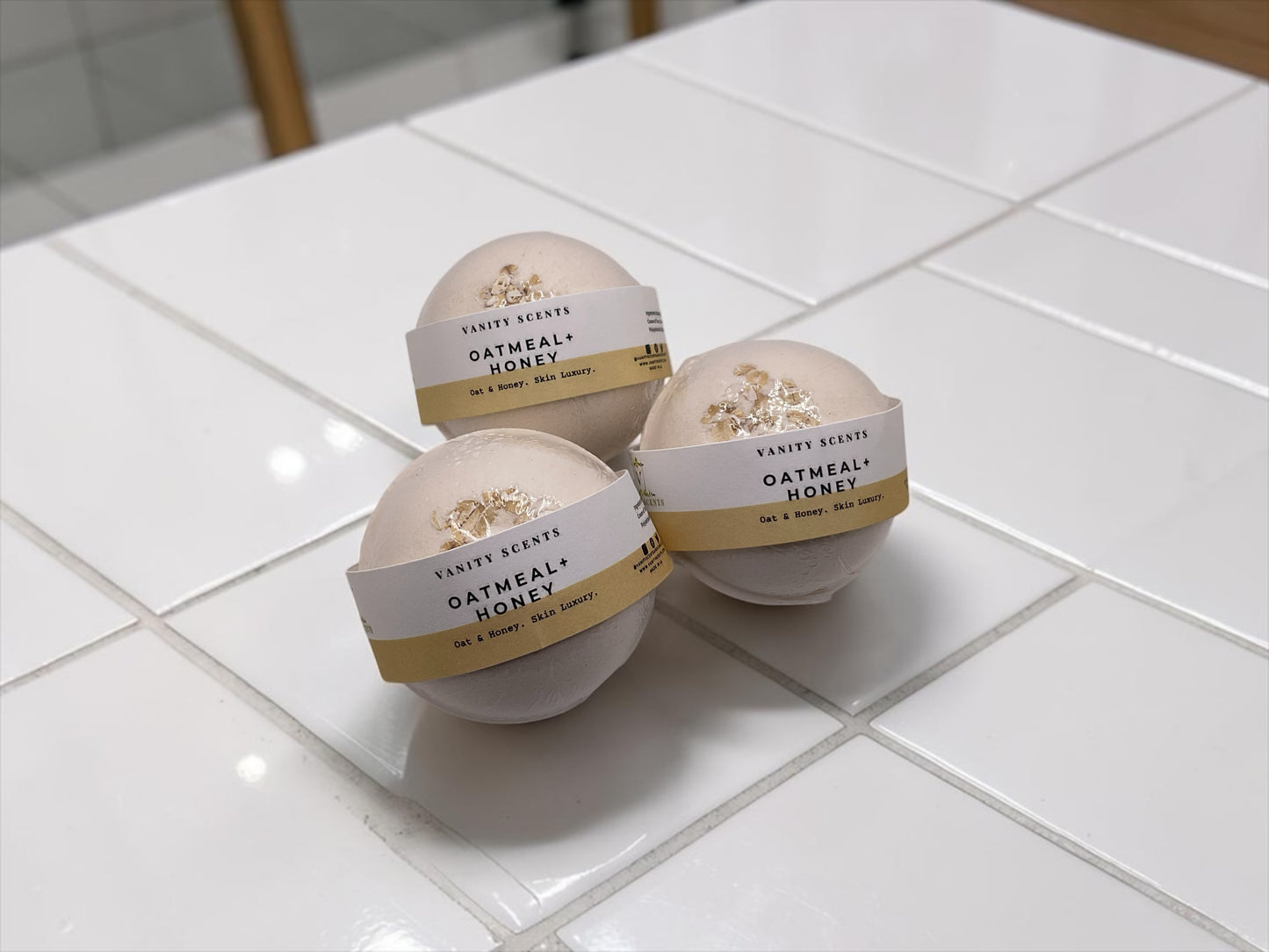 Oatmeal + Honey Bath Bomb