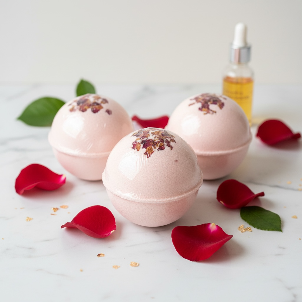 Silky Rose & Clay Bath Bomb