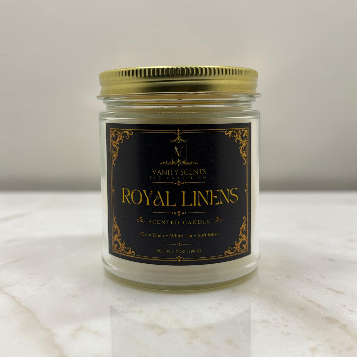 Royal Linens 7 oz Single Wick Candle