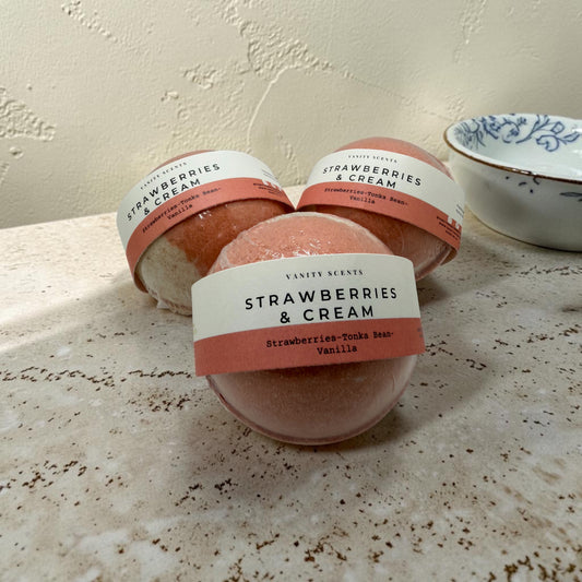 Strawberries & Cream Bath Bomb